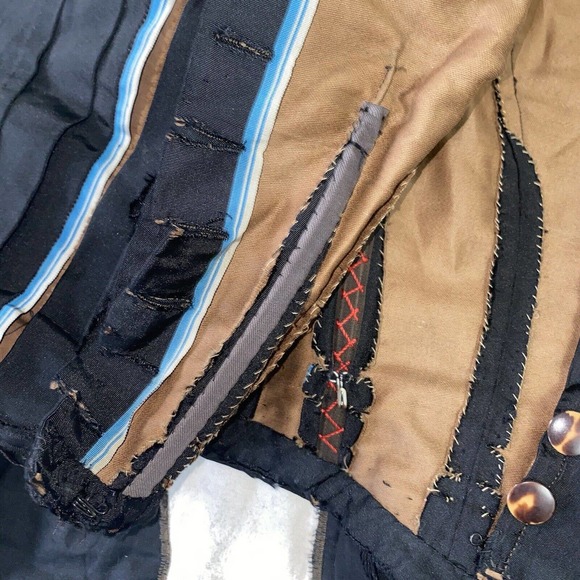 Antique Victorian Leg of Mutton Sleeve Jet Bead Silk Bodice Needlework 1890s - Picture 10 of 16